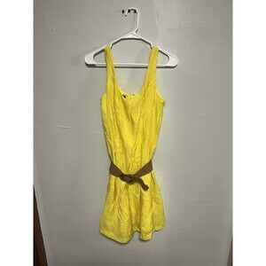 Yellow Nine West tank dress with POCKETS! Size 10